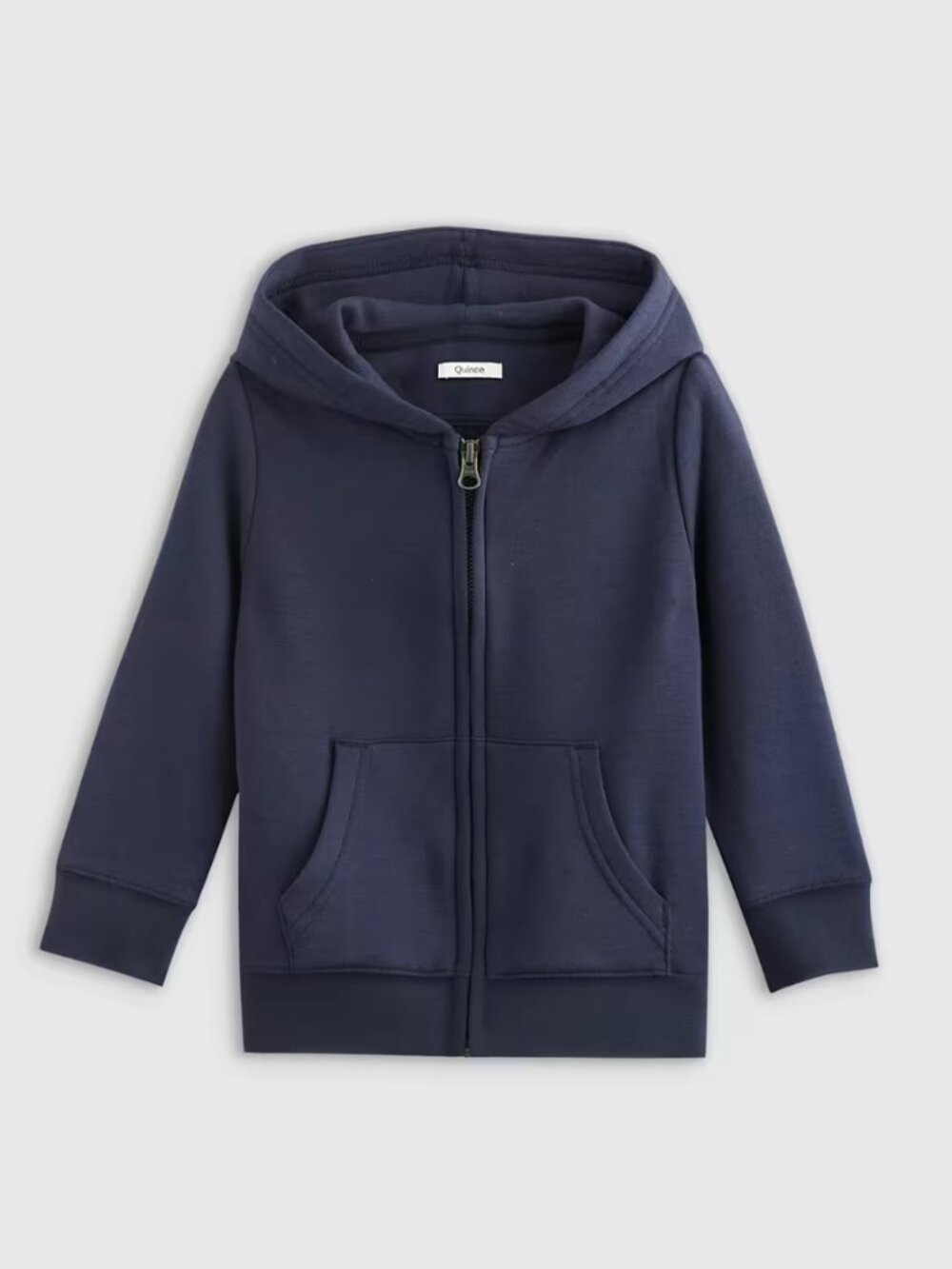 Quince SuperSoft Fleece Zip Up Hoodie Blue Size 3-6M